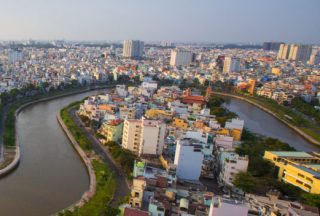 Ho Chi Minh City i Vietnam, Saigon riverside