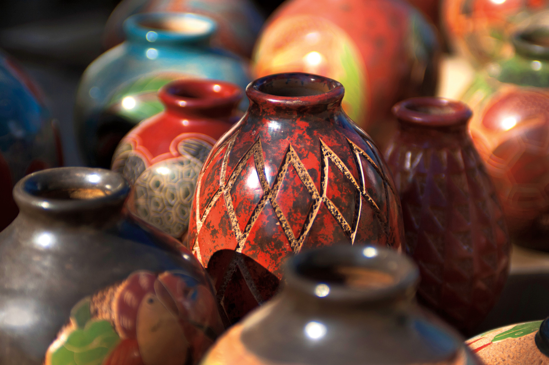 Traditionell Chorotega keramik