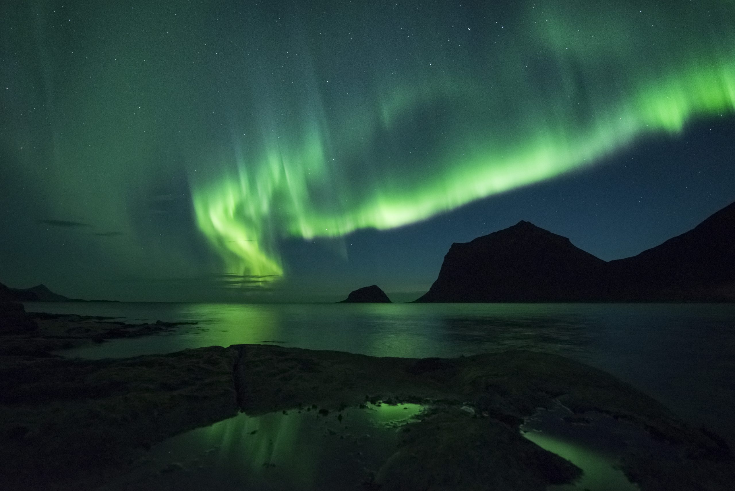 Nordlys/Norrsken i Norge Foto Stian Klo