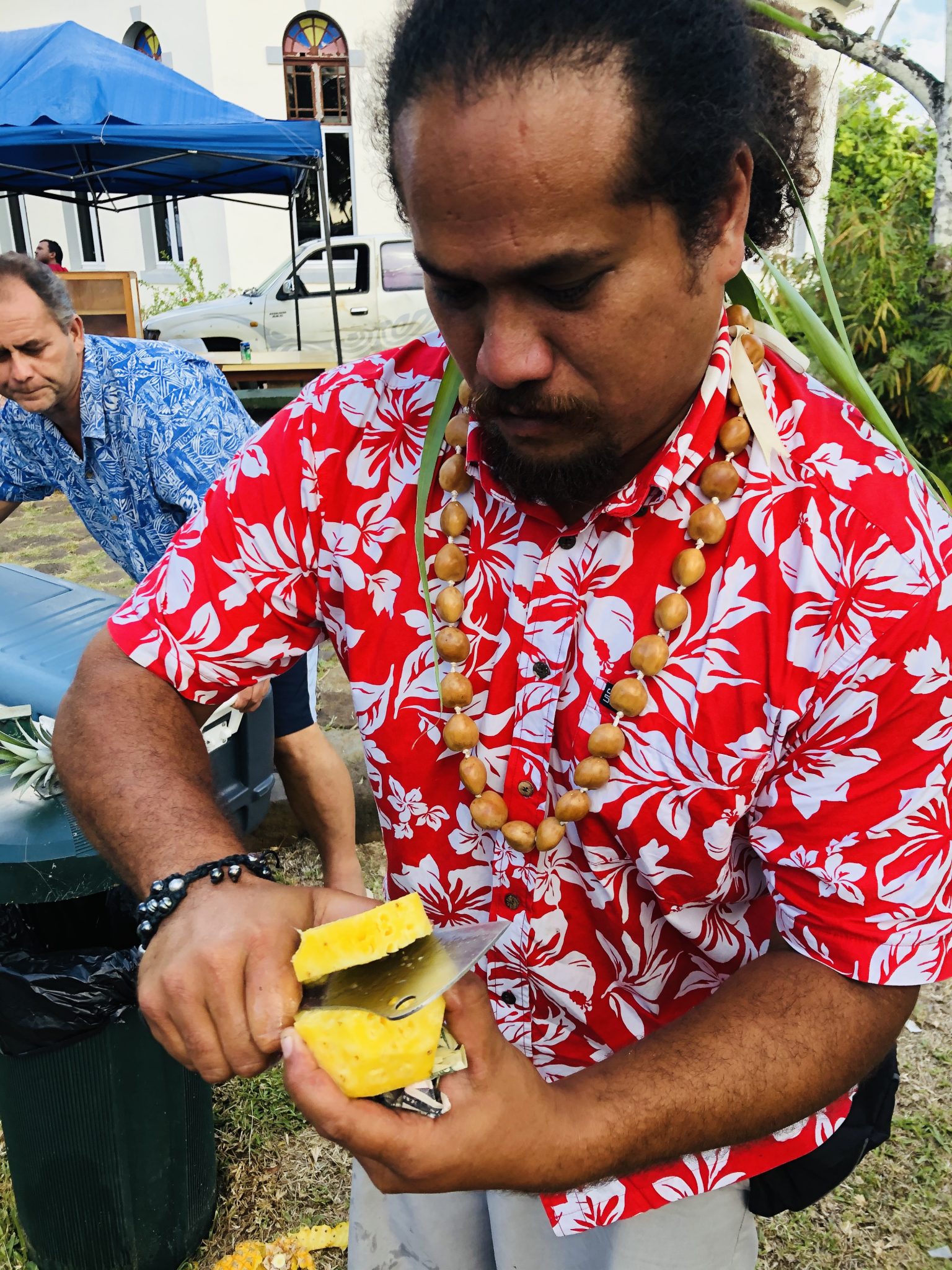 Färsk ananas på Hawaii