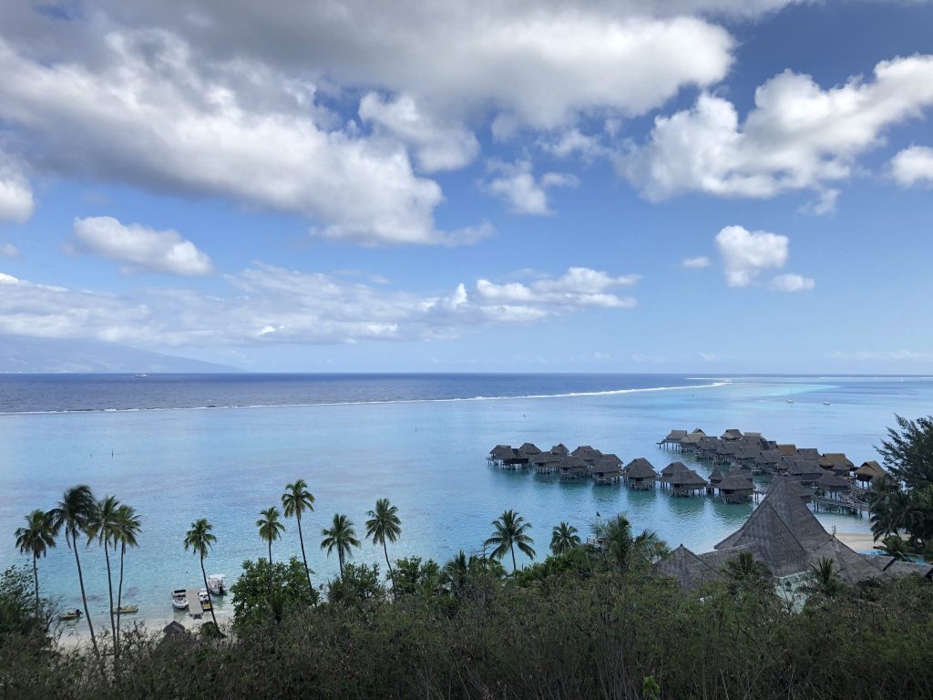 Vy över Papeete Tahiti