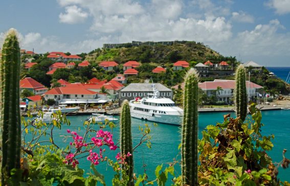 Fort Gustave over Gustavia St. Barths Karibien