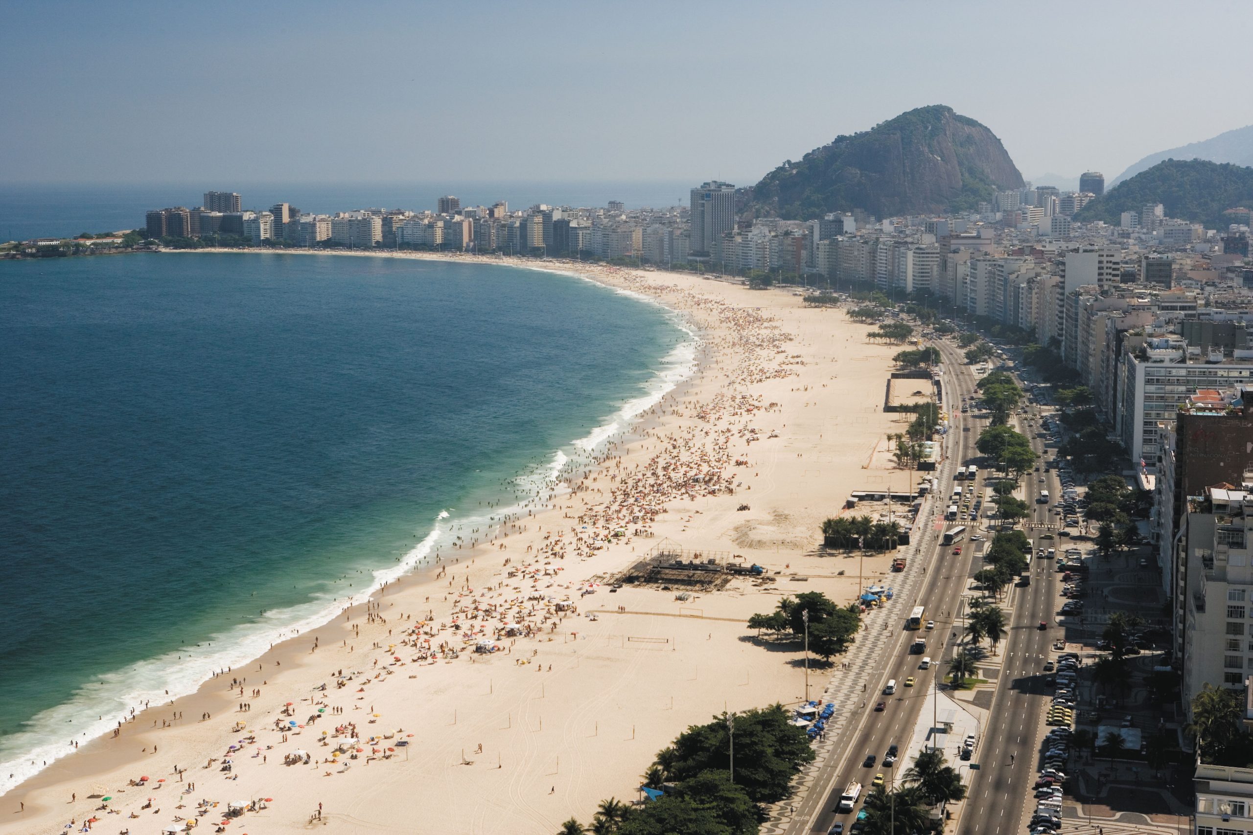 Copacabana på Rio De Janeiro i Brasilien