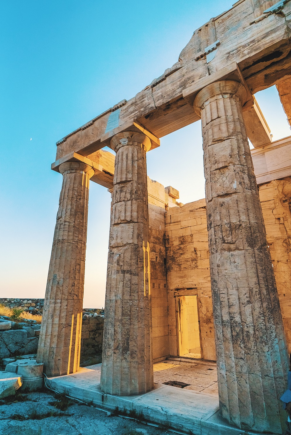 Akropolis i Aten, en historisk ruin