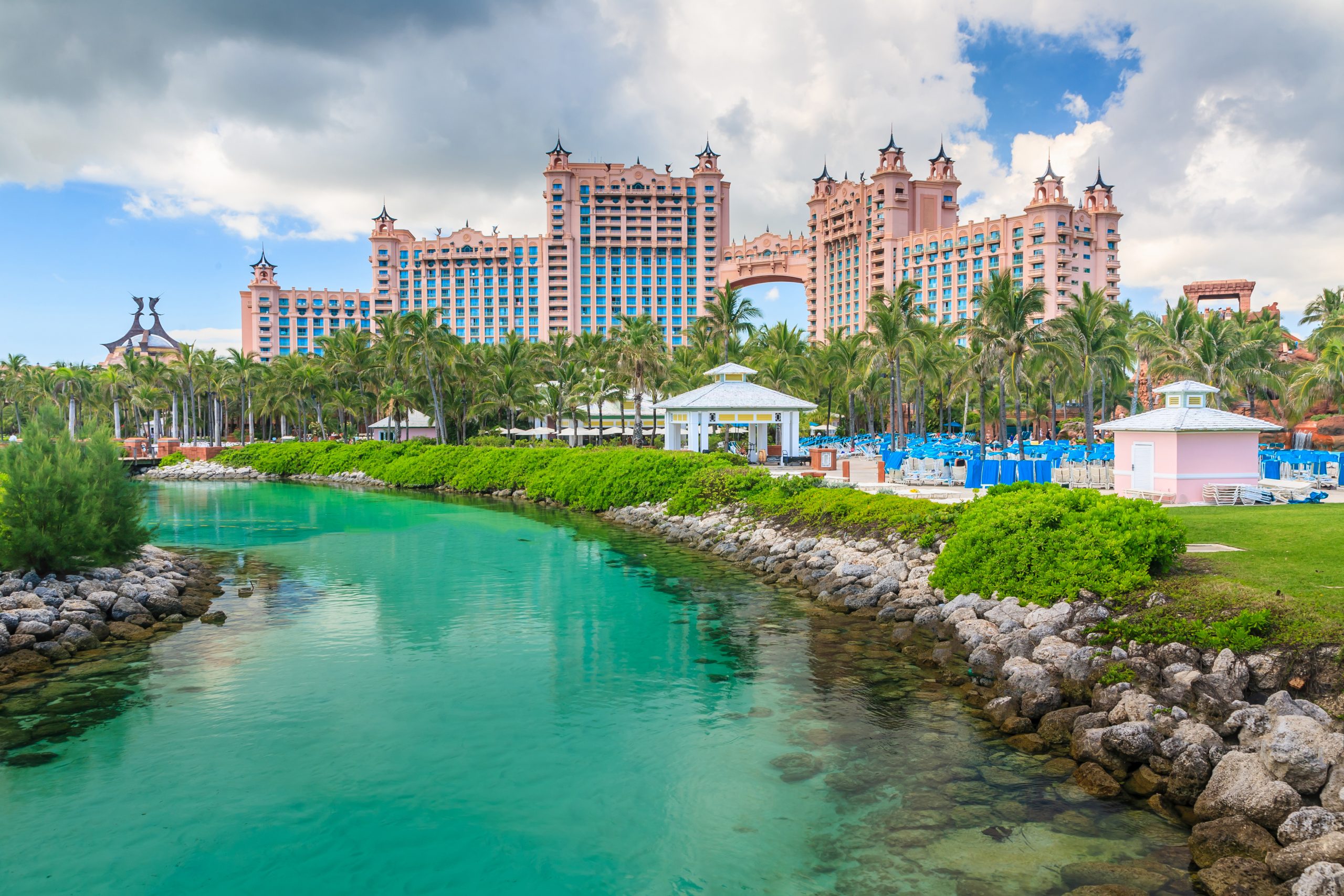 Vckert hotell på Bahamas pier i Nassau city