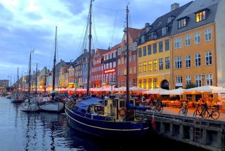 Kvällstid i Köpenhamn