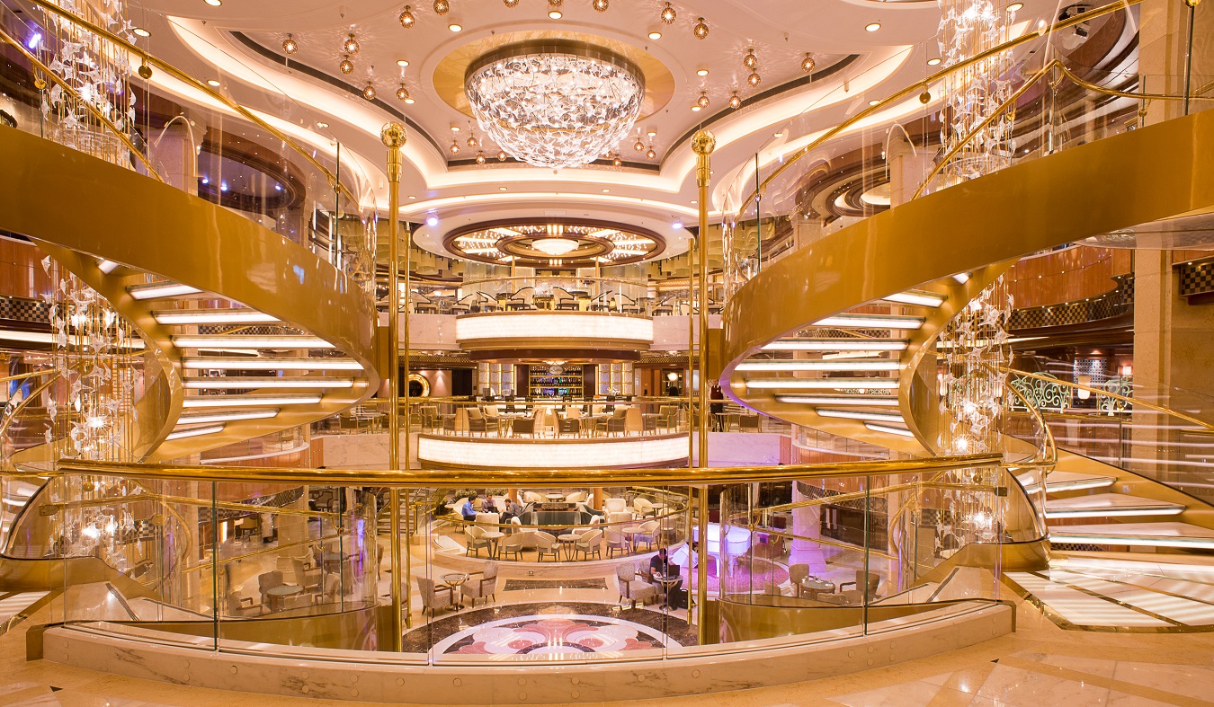 Princess Cruises Princess Royal. Staircase from Piazza