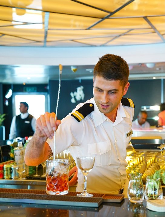 Service ombord Seabourn fartyg