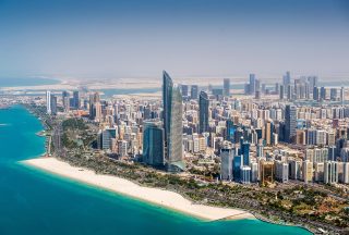 Abu Dhabi från ovan