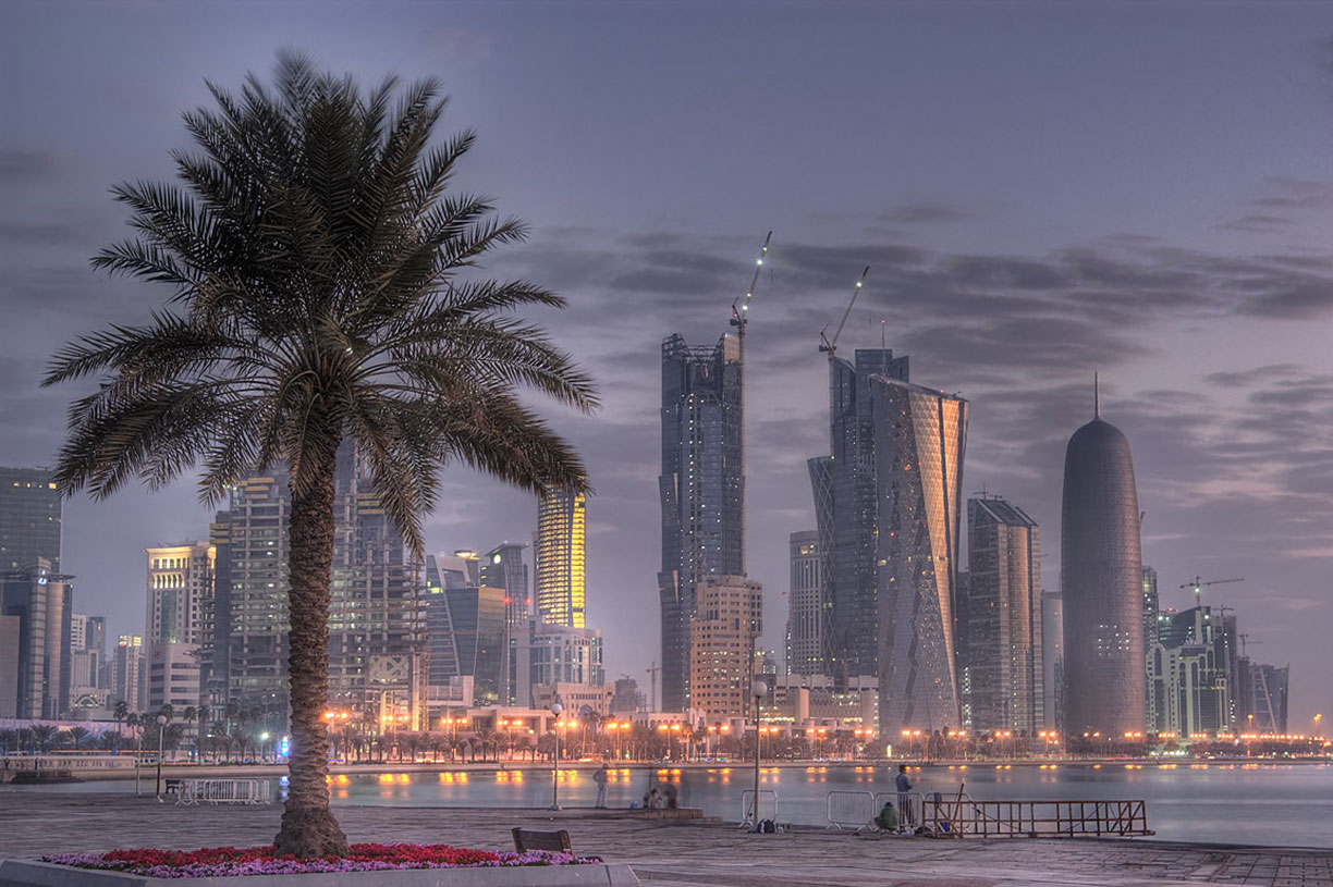 En palnm i Doha, Qatar