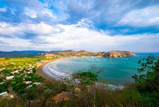 Stranden vid San Jan del Sur Nigaragua